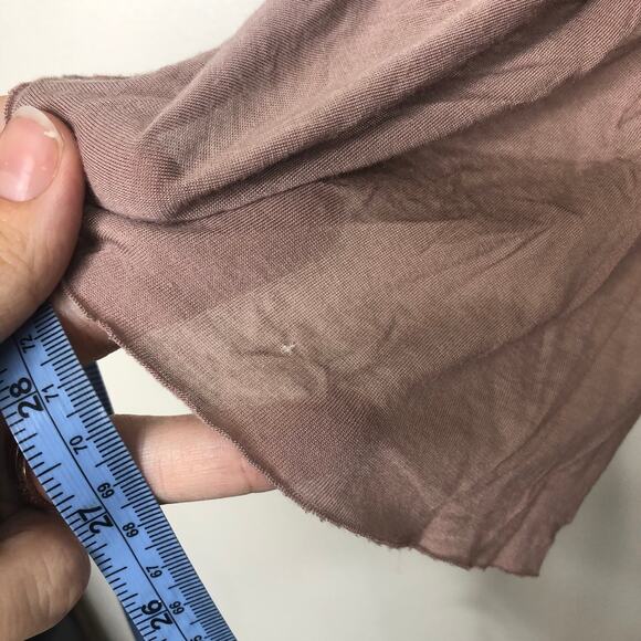 Anthropologie Deletta Blouse Mauve Tan Drape Layer Tank Side Gather Top S - Picture 8 of 11